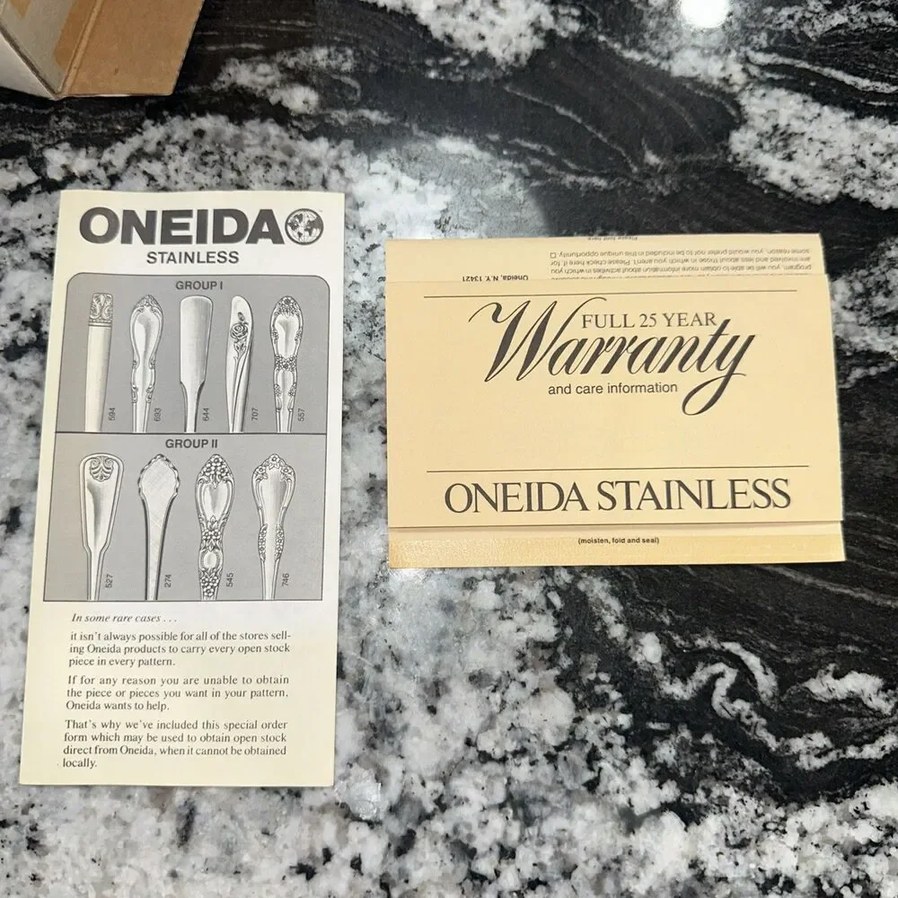Vtg Oneida Rodgers Flatware Silverware American Ballad 20Pc Stainless USA NEW